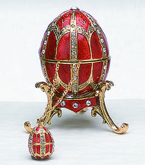 Red Egg Box with Pendant & Stand