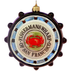 European Glass San Francisco Fishermans Wharf Ornament
