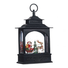 Lantern Water Globe Santa in Sleigh 11
