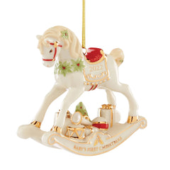 Lenox 2023 Vintage Rocking Horse Baby's 1st Ornament, 3.5