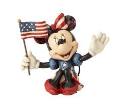 Jim Shore Mini Patriotic Minnie, 3.125"