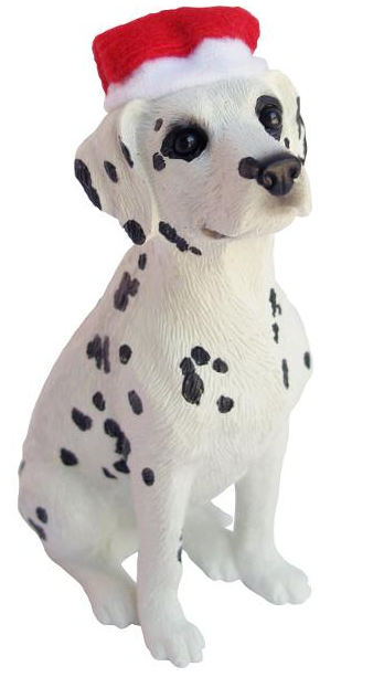 Dalmatian Black Dog Ornament