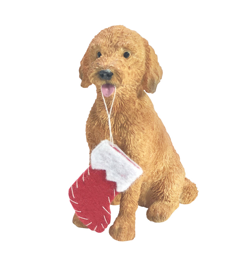 Golden-doodle Dog Ornament