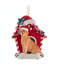 Golden Retriever W/Doghouse Ornament 4