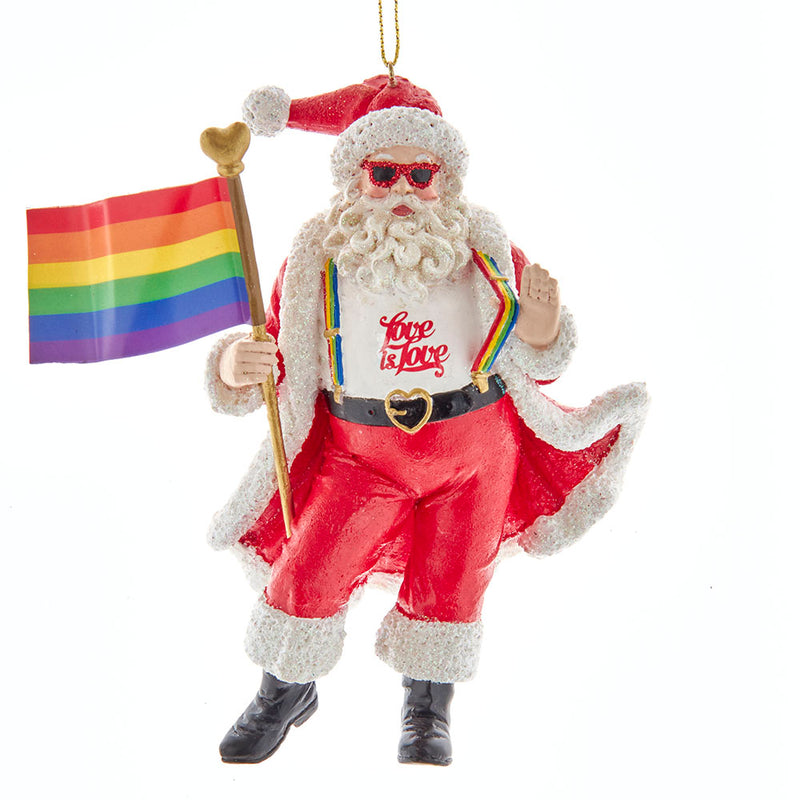 Pride Santa Ornament, 5"