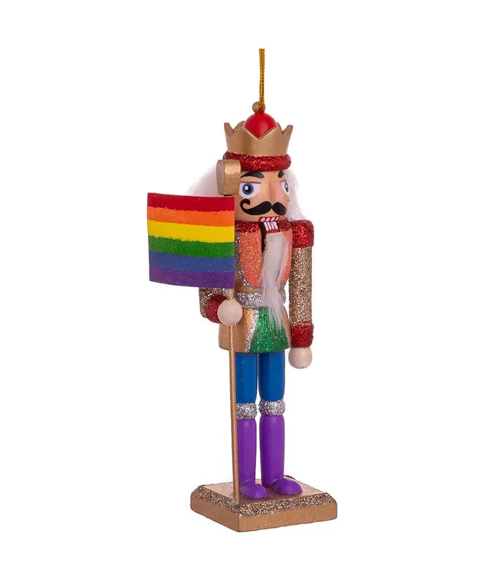 Gay Pride Nutcracker Ornament, 6"