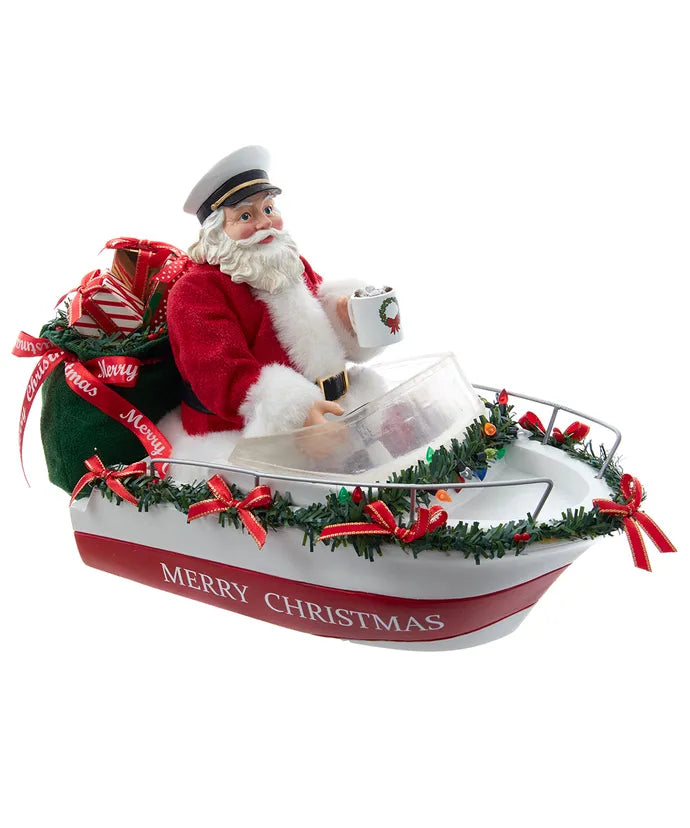 Fabriché™ Boat Captain Santa, 8"