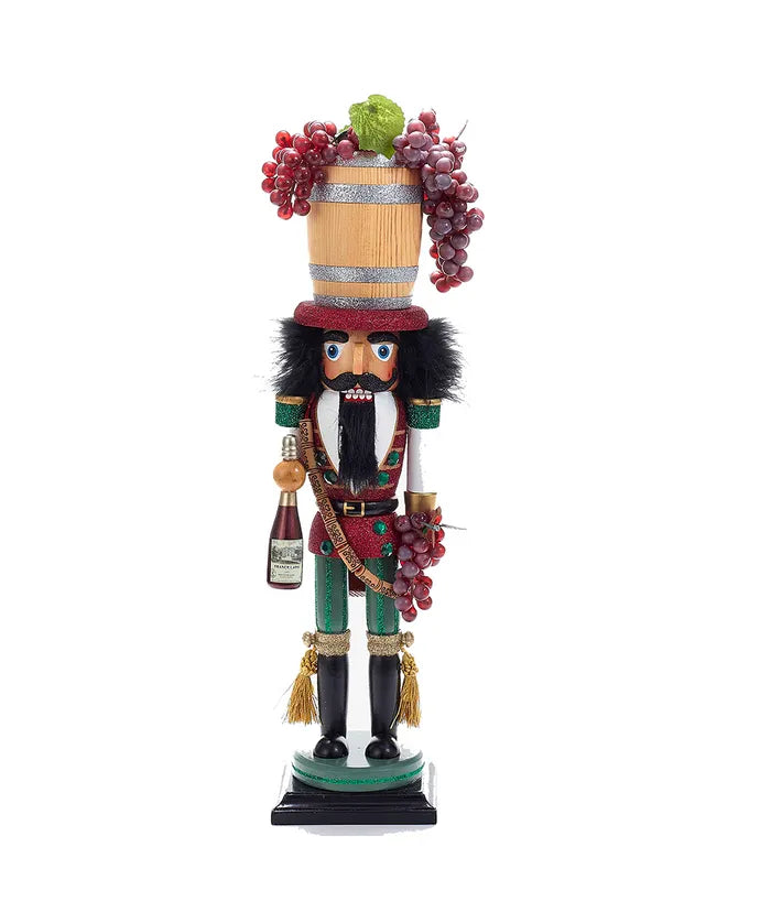 Hollywood Wine Nutcracker, 18.9"