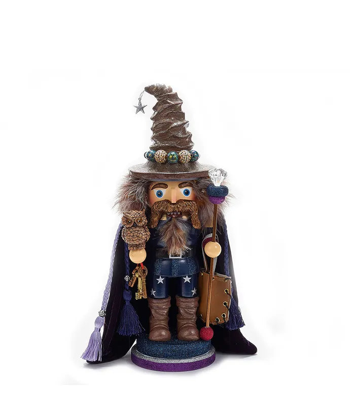 Hollywood Brown Wizard Nutcracker, 15"