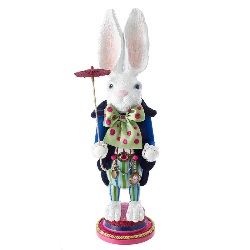 Hollywood Alice in Wonderland White Rabbit Nutcracker,18"