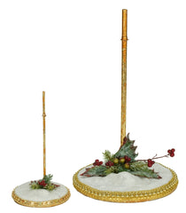 Mark Roberts Snow Base Set Of 2 Stands, Large 12.5